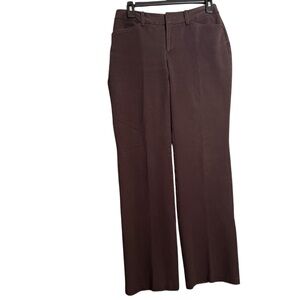 Eddie Bauer Women’s Rich Brown Bootcut Pants Size 2 Cotton Blend Workwear